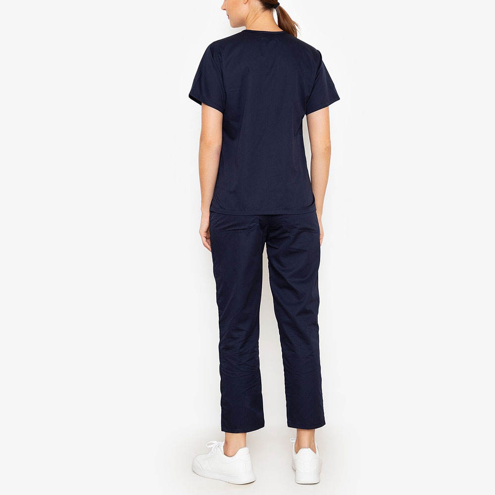 Polyester Made Stretchable Hospital Wear Women Scrub Uniform Sets / Latest Design Women's Stylish Medical Scrubs Nursing Uniform