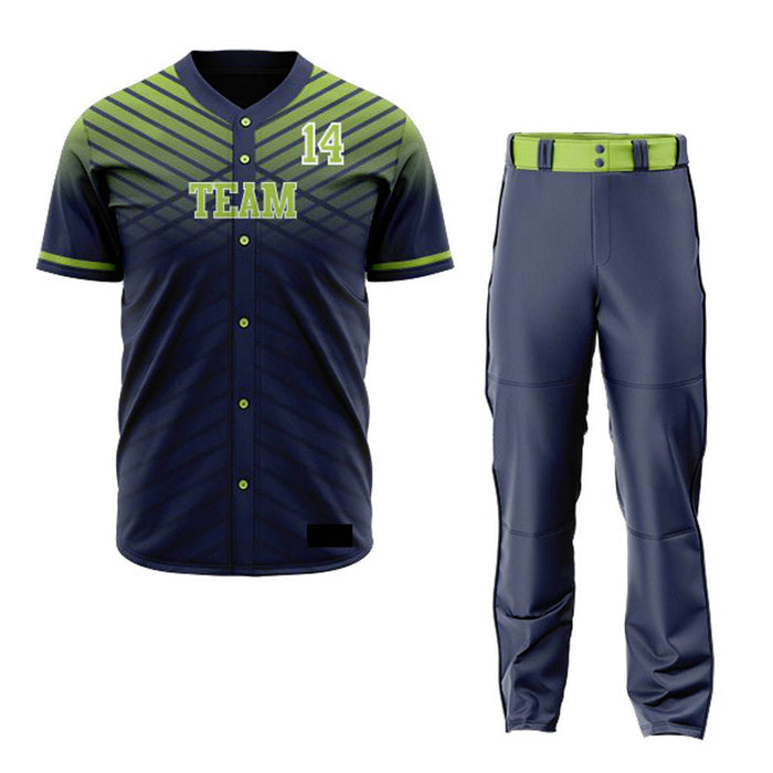 Baseball Uniform Set New Design Polyester Material Baseball Uniform With Breathable Fabric