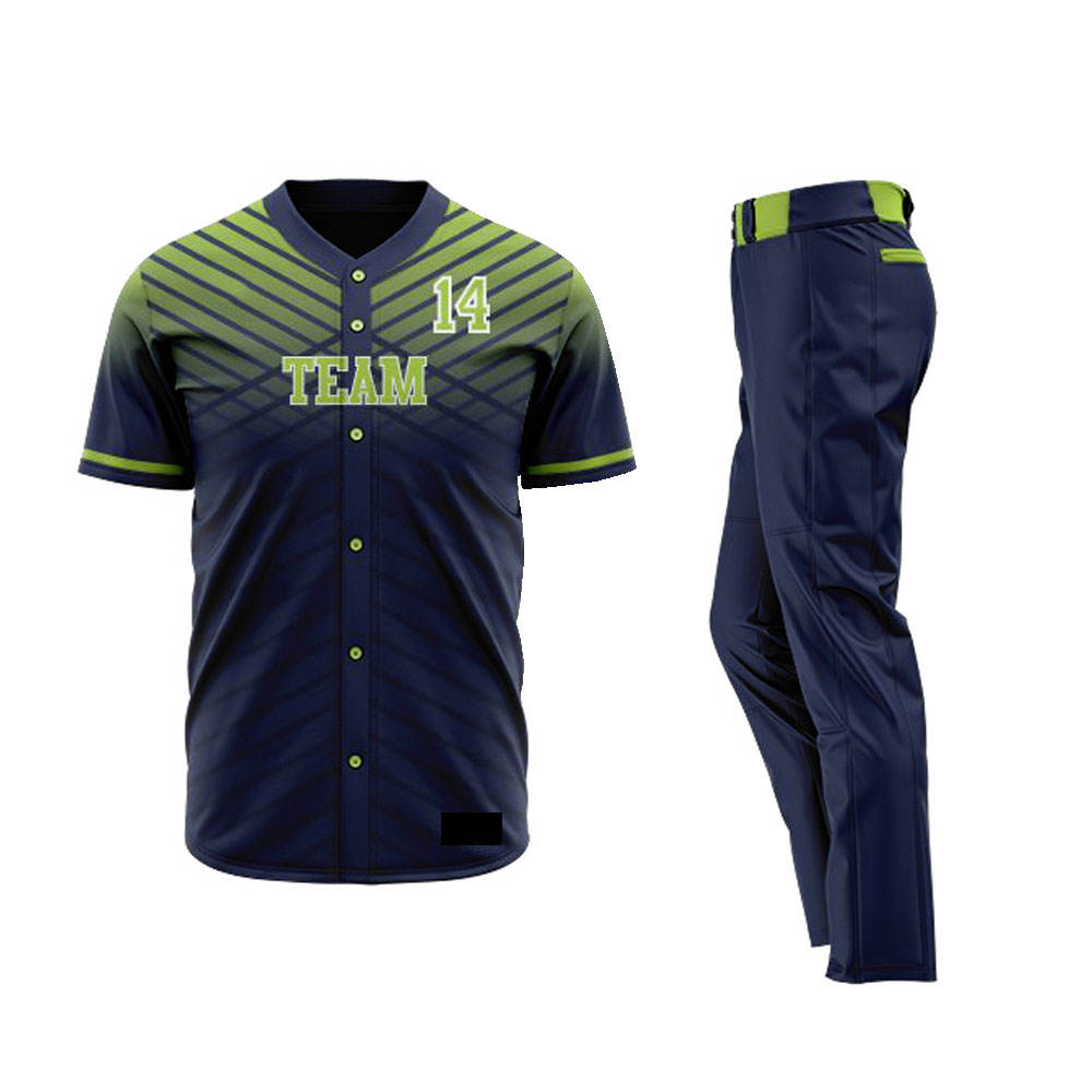 Baseball Uniform Set New Design Polyester Material Baseball Uniform With Breathable Fabric