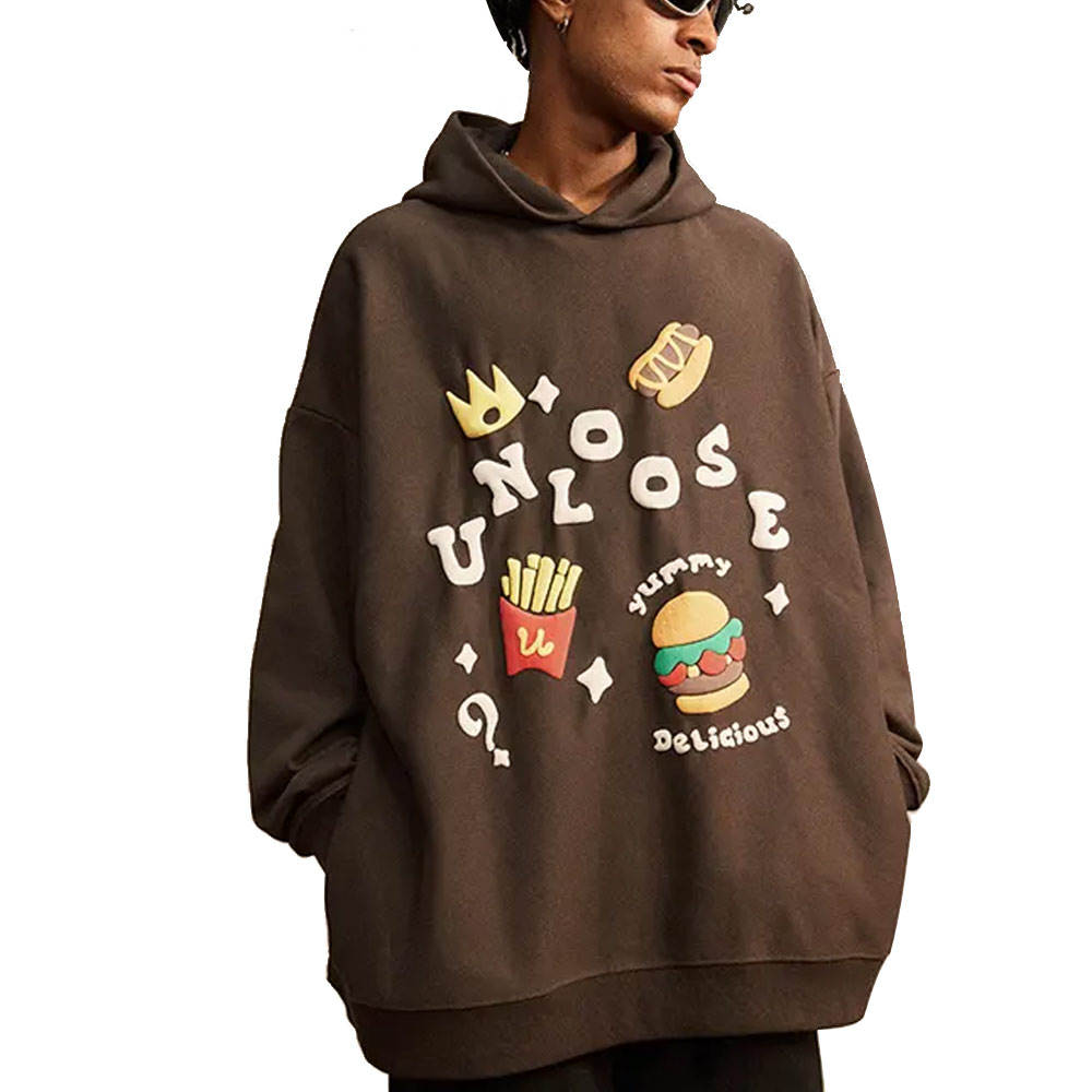 Men’s Puff Print Hoodie – Premium Casual Streetwear Pullover