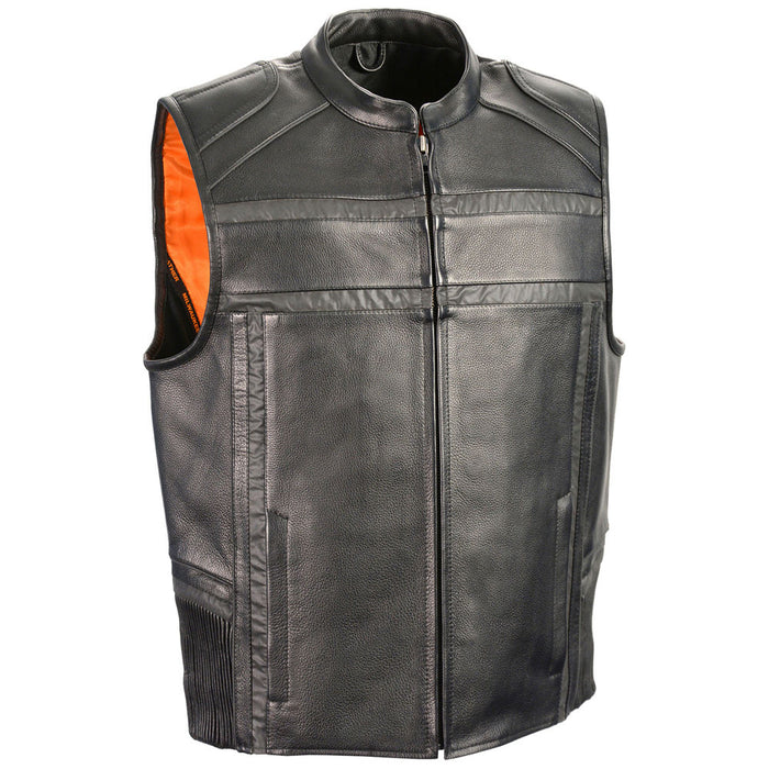 High Quality Latest Men Leather Vest for Body Breathable Leather Vest