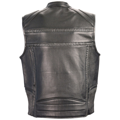 High Quality Latest Men Leather Vest for Body Breathable Leather Vest