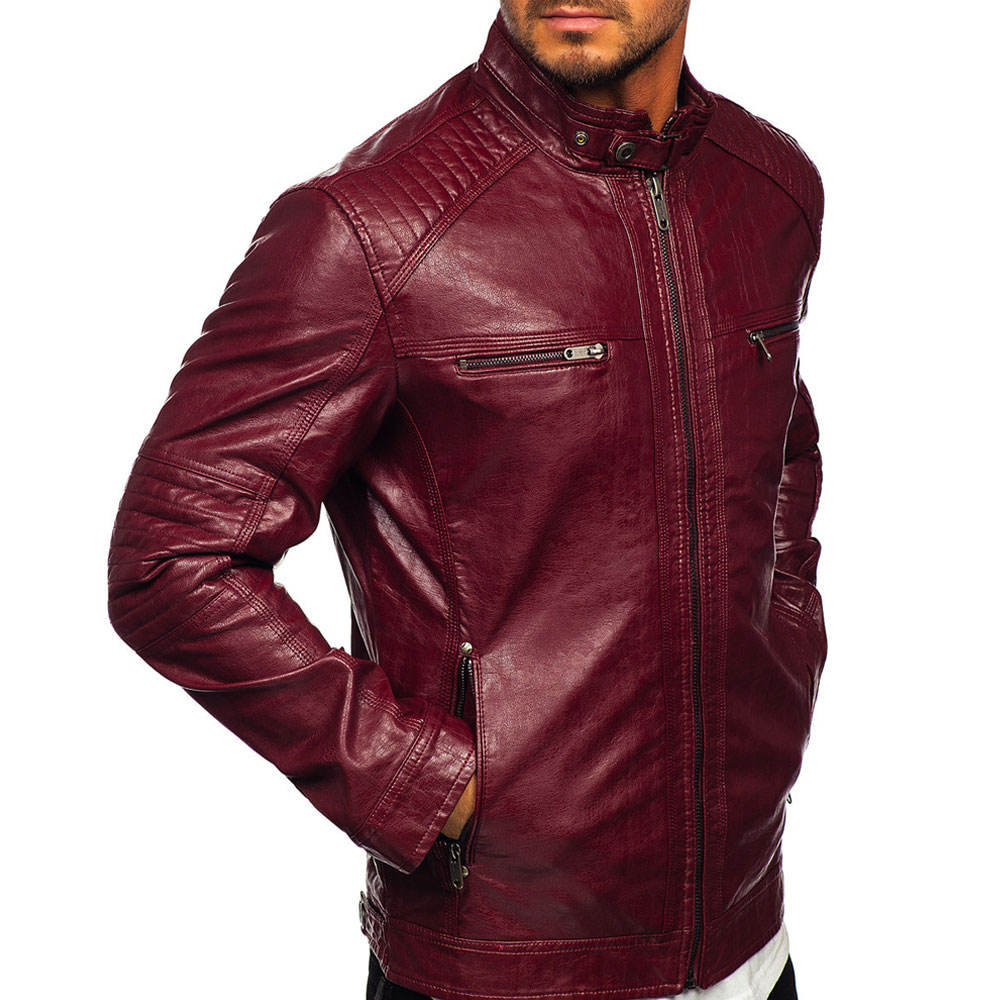 2026 New Fashion Genuine Leather Jacket for Men Autumn Winter Men's Casual Zipper Leather Jacket