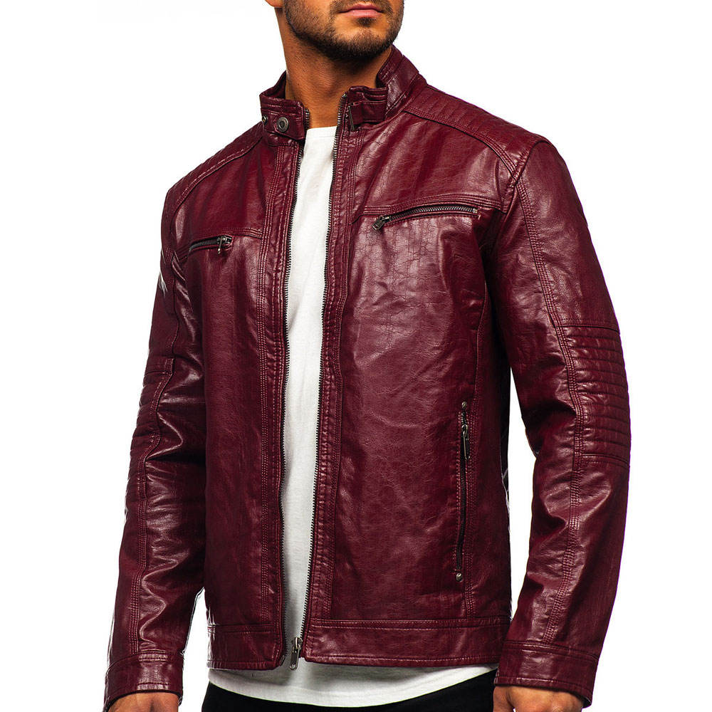 2026 New Fashion Genuine Leather Jacket for Men Autumn Winter Men's Casual Zipper Leather Jacket