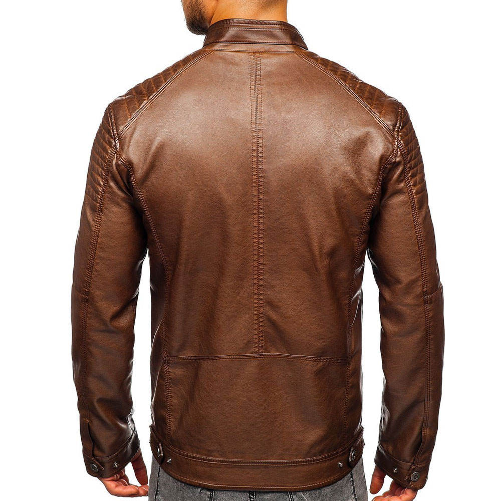 Casual Wear Genuine Fashion Leather Jacket for Men 2026 New Arrival High Quality Fashion Men Leather Jacket