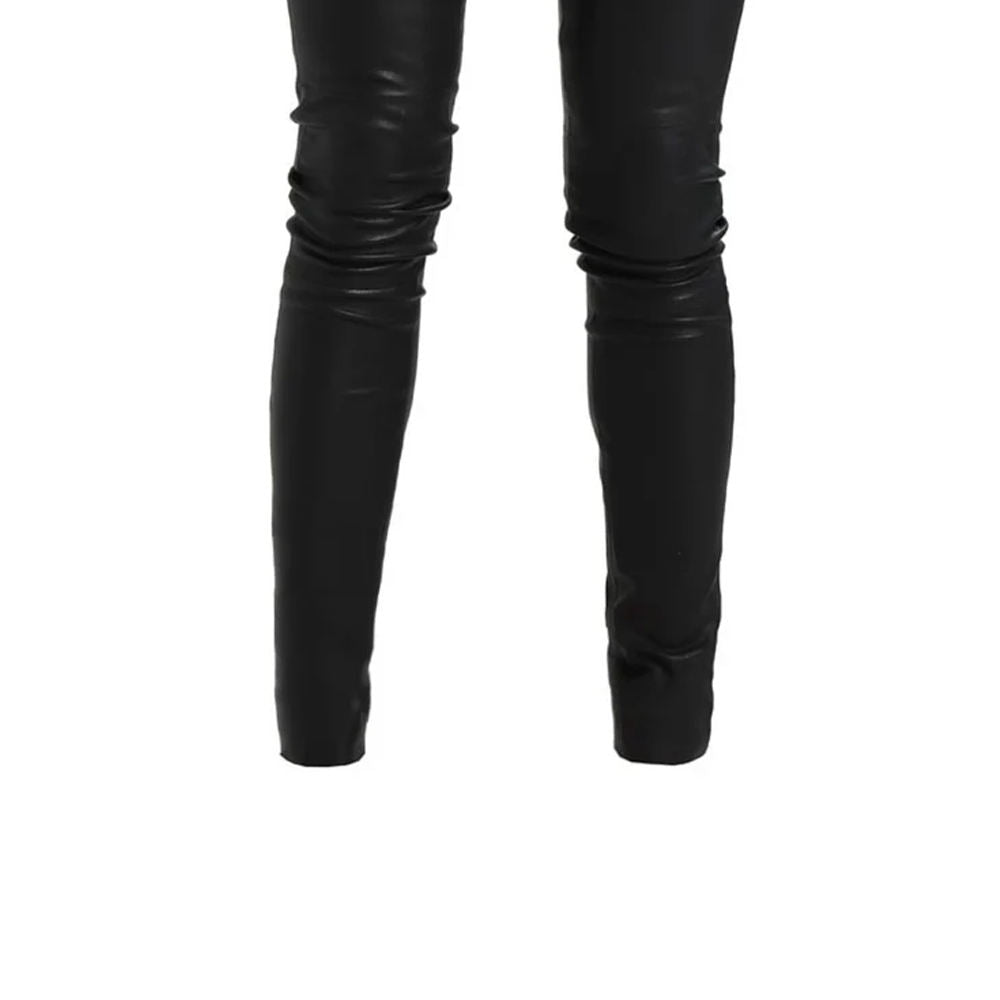 Women’s High-Waist Leather Pants