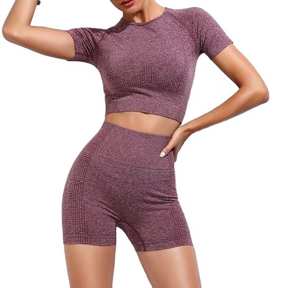 Premium womens yoga set featuring ergonomic breathable fabric seamless construction durable stitching stylish training comfort