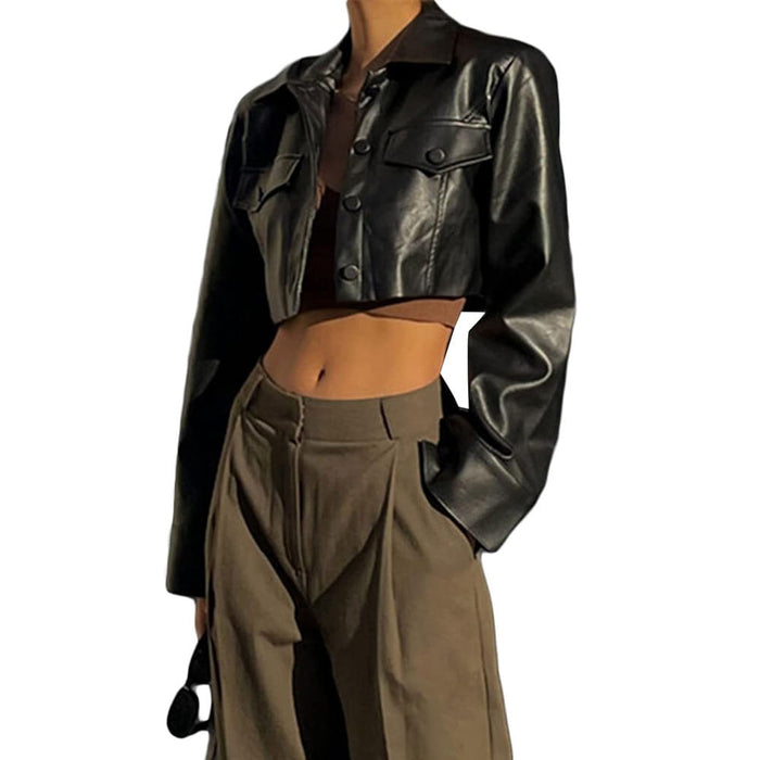 Professional Made Women Leather Jackets for Sale Latest Arrival Women Crop Top Leather Jacket