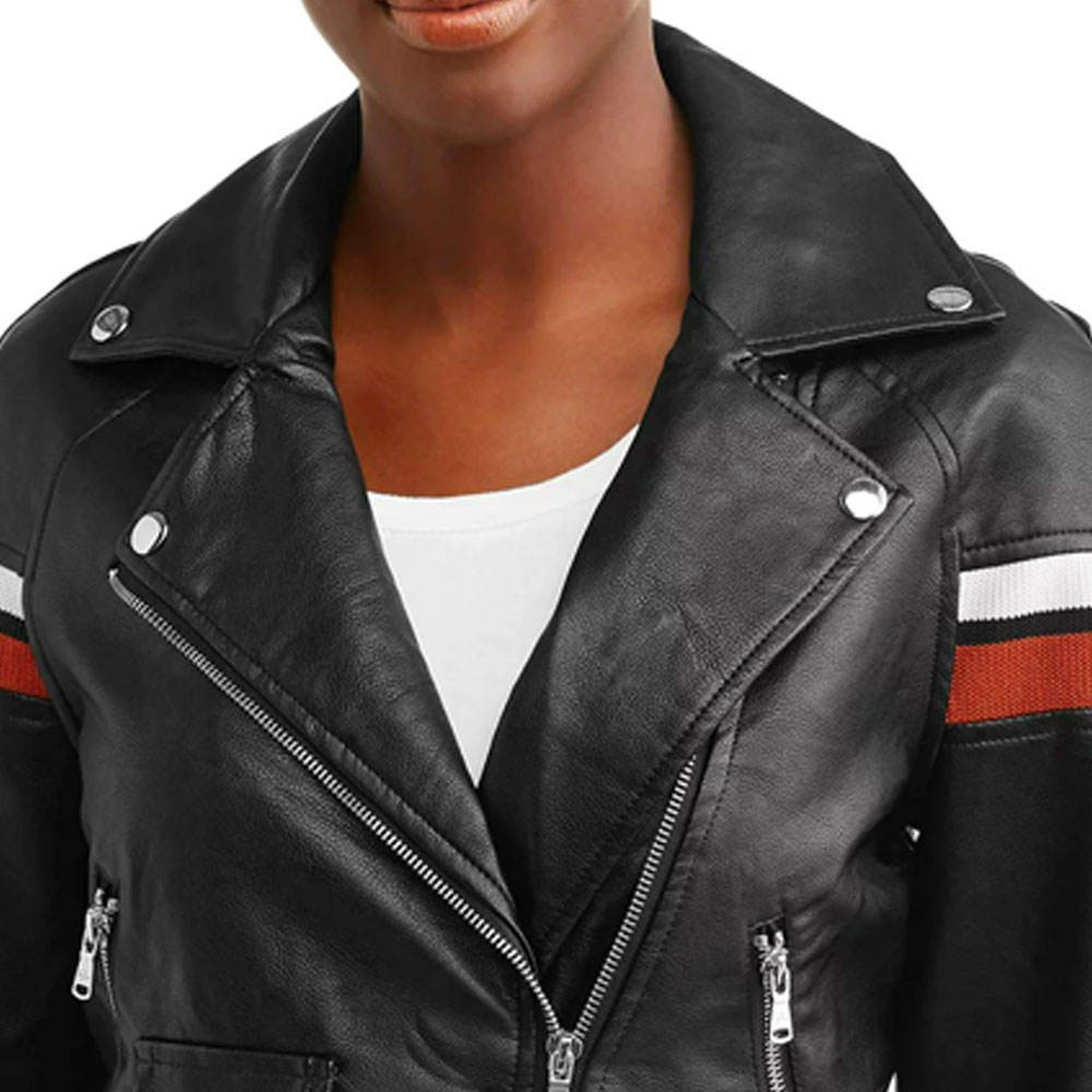 High Quality Ladies Fashion Leather Jackets  Women Genuine Leather Fashion Jacket