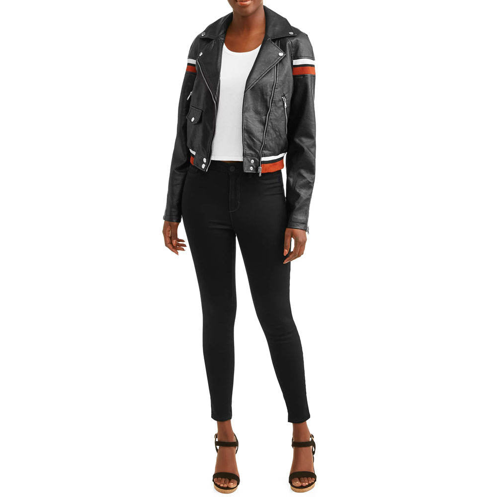 High Quality Ladies Fashion Leather Jackets  Women Genuine Leather Fashion Jacket