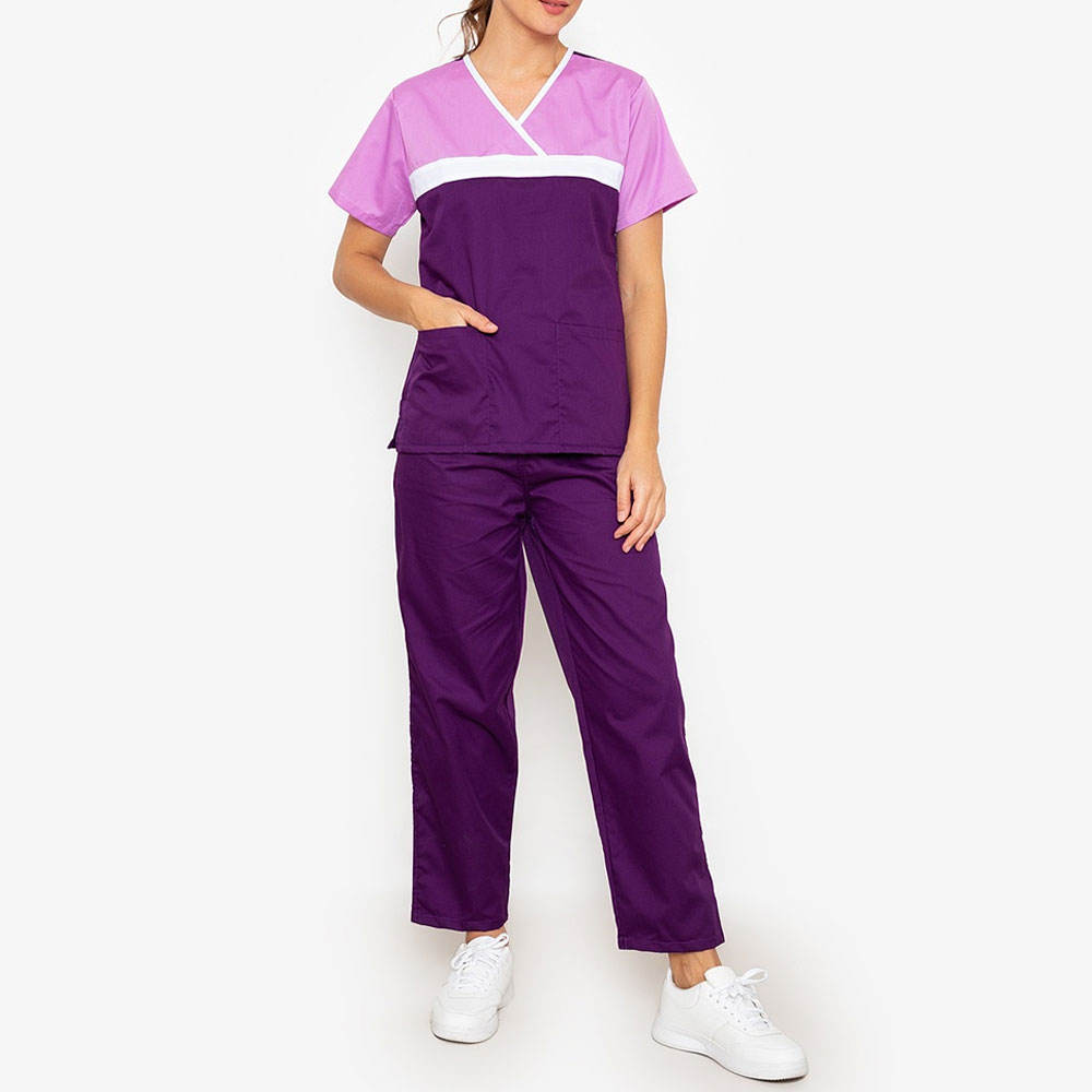 Hospital Wear Hot Selling Breathable Women Scrub Uniforms / Hospital Scrubs Sets Nurse Uniform