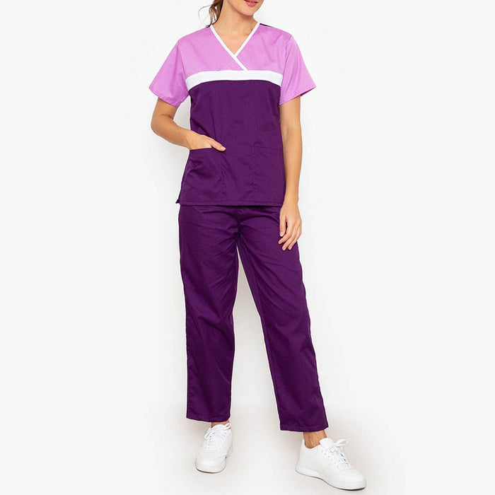 Hospital Wear Hot Selling Breathable Women Scrub Uniforms / Hospital Scrubs Sets Nurse Uniform