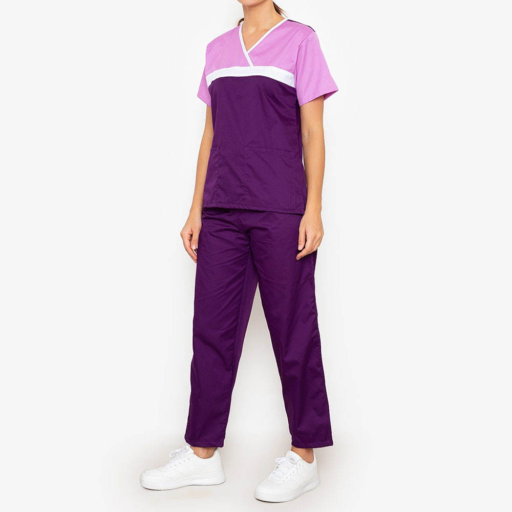 Hospital Wear Hot Selling Breathable Women Scrub Uniforms / Hospital Scrubs Sets Nurse Uniform